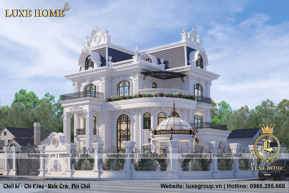 Thiết kế biệt thự 3 tầng có 2 mặt tiền kiến trúc hiện đại đẹp  Việt  Architect Group  Kiến Trúc Sư Việt Nam