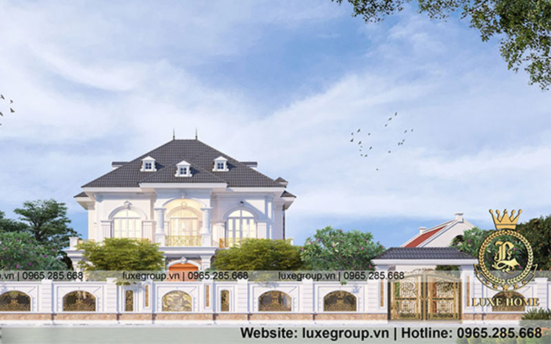 Thiết kế biệt thự sân vườn 2 tầng ấn tượng tại Hà Nội – BT 2281