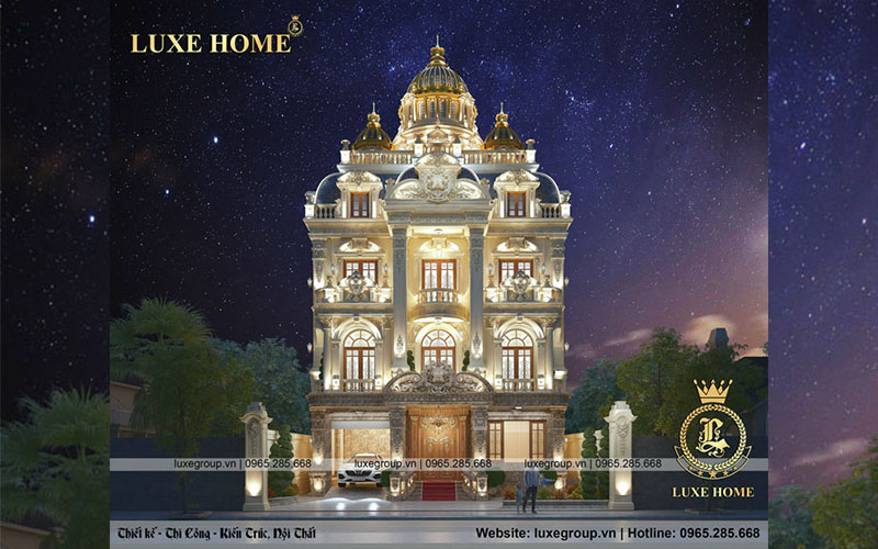 Thiết kế thi công trọn gói biệt thự lâu đài 3 tầng Tại Ninh Bình – LD 3319