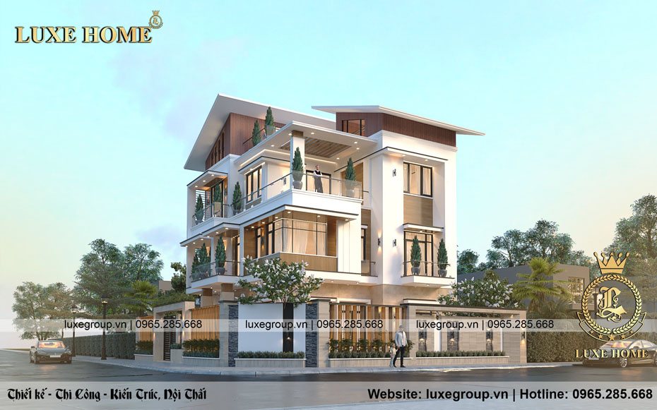 Thiết kế biệt thự 3 tầng hiện đại tại Quảng Ninh – BT 3322