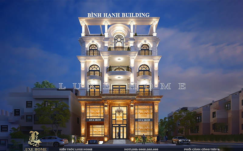 Thiết kế mẫu nhà ở kết hợp kinh doanh 5 tầng 1 tum tại Ba Vì – Hà Nội KD3582