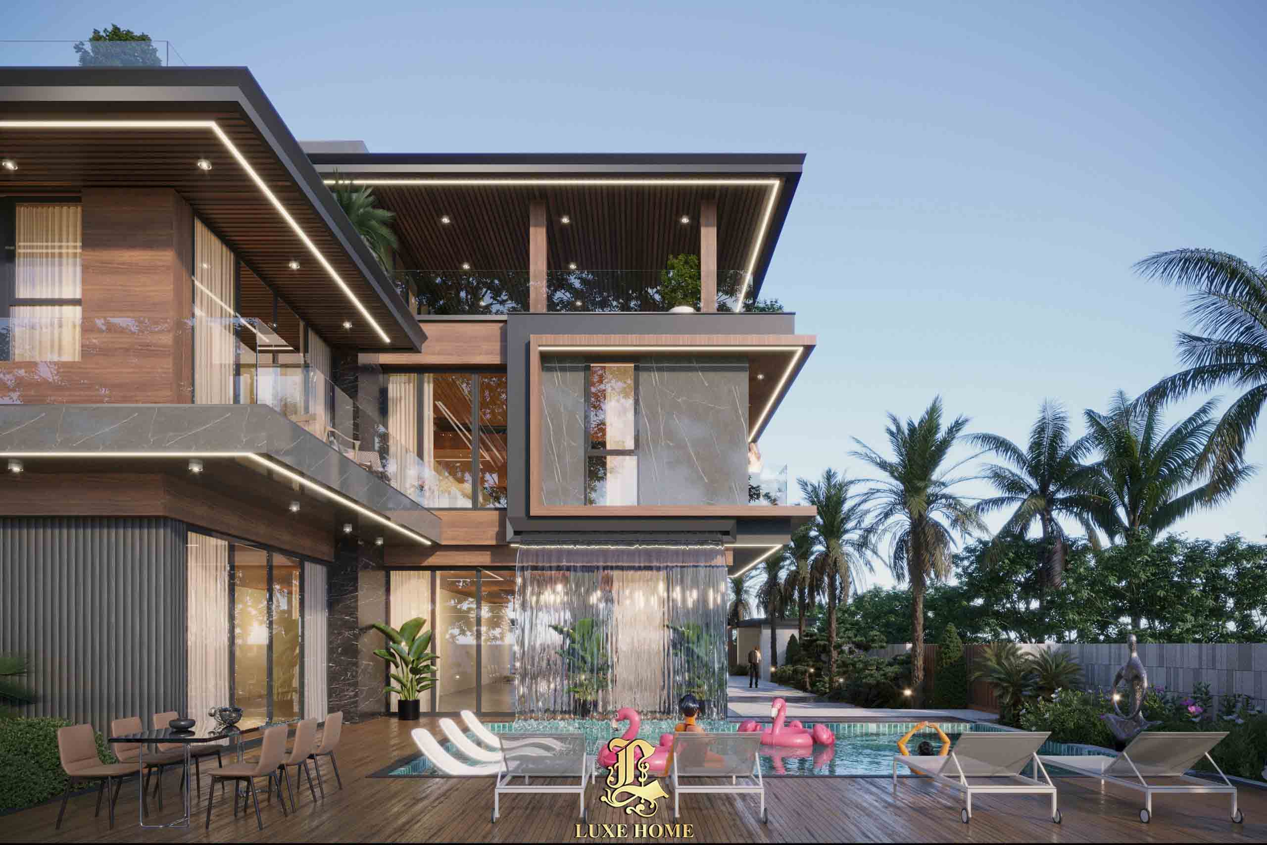 Thiết kế mẫu biệt thự villa 3 tầng hiện đại, sang trọng tại Vũng Tàu