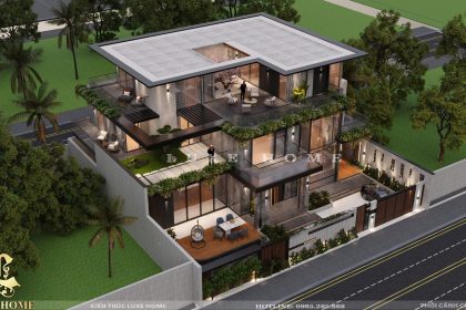 Mẫu thiết kế siêu villa lấy cảm hứng từ kiến trúc hiện đại