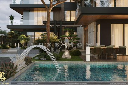 Mẫu biệt thự villa hiện đại tinh tế