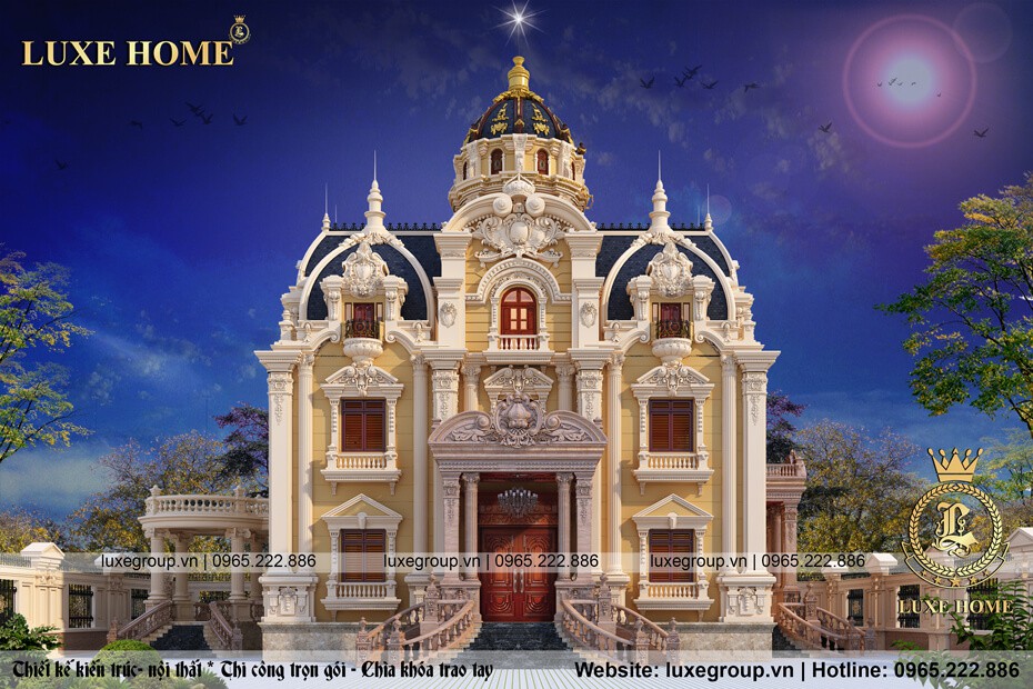 Mẫu lâu đài cổ điển 3 tầng tại Vĩnh Phúc – LD 3159 Luxe Home