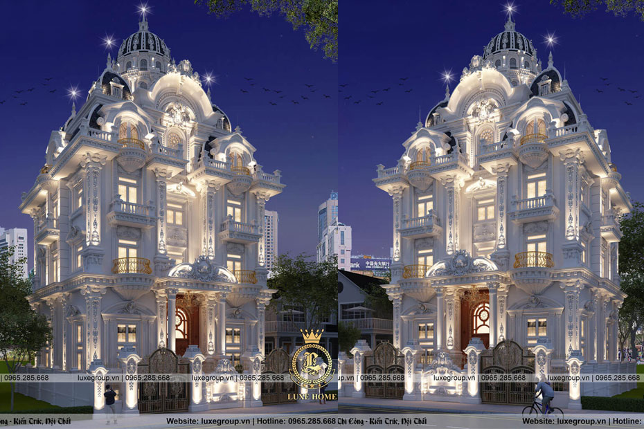Thiết kế lâu đài Pháp cổ điển Anh Hiền Tại Hồ Chí Minh- LD 5114