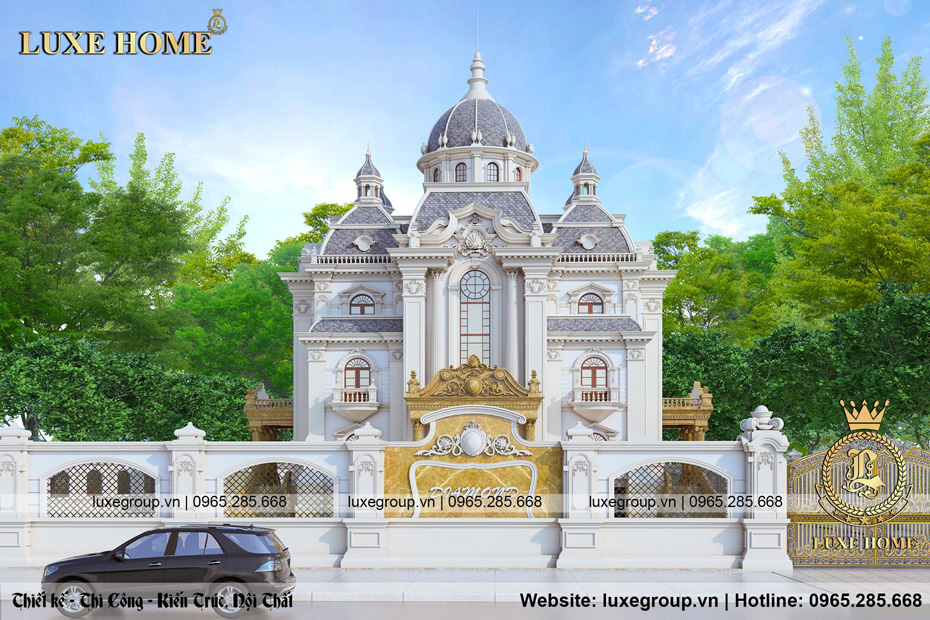 Lâu đài dinh thự 3 tầng cổ điển pháp đẳng cấp tại Thái Bình- LD 3229
