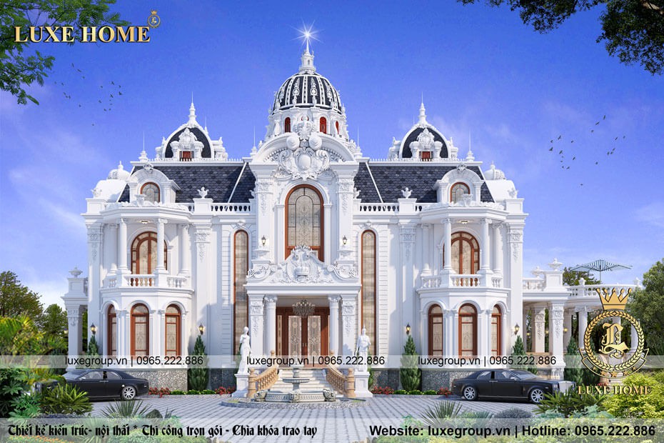 Mẫu thiết kế lâu đài tân cổ điển 2 tầng tại Phú Thọ- LD 2158 Luxe Home